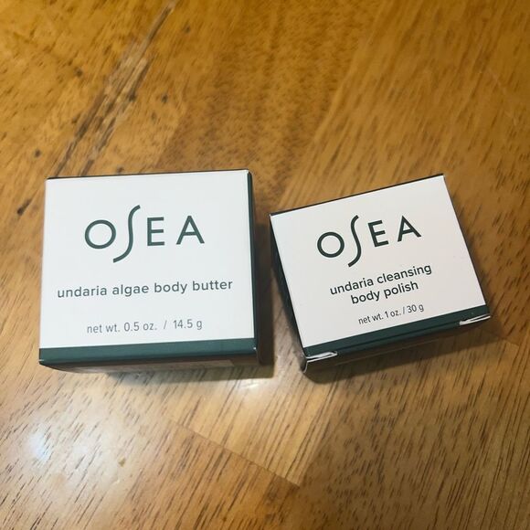 OSEA Undaria Cleansing Body Polish 1 oz  & Mini Undaria Algae Body Butter 0.5 oz - Picture 1 of 5